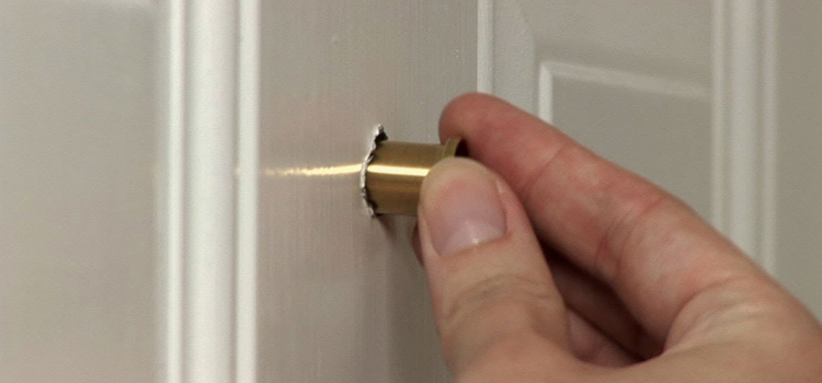 peephole door repair in Callaway